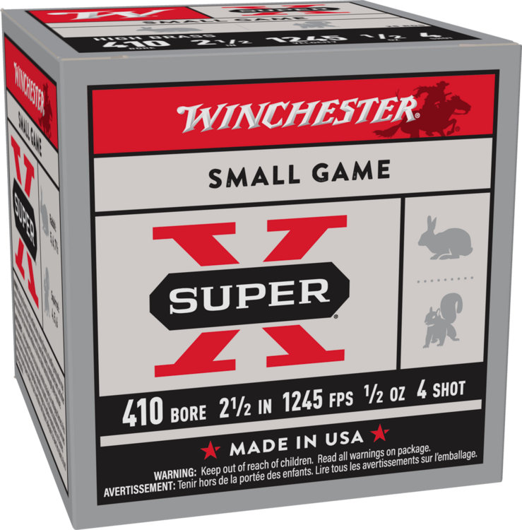WINCHESTER 410 GAUGE 2.5&#39;&#39; 1/2 OZ NO.4