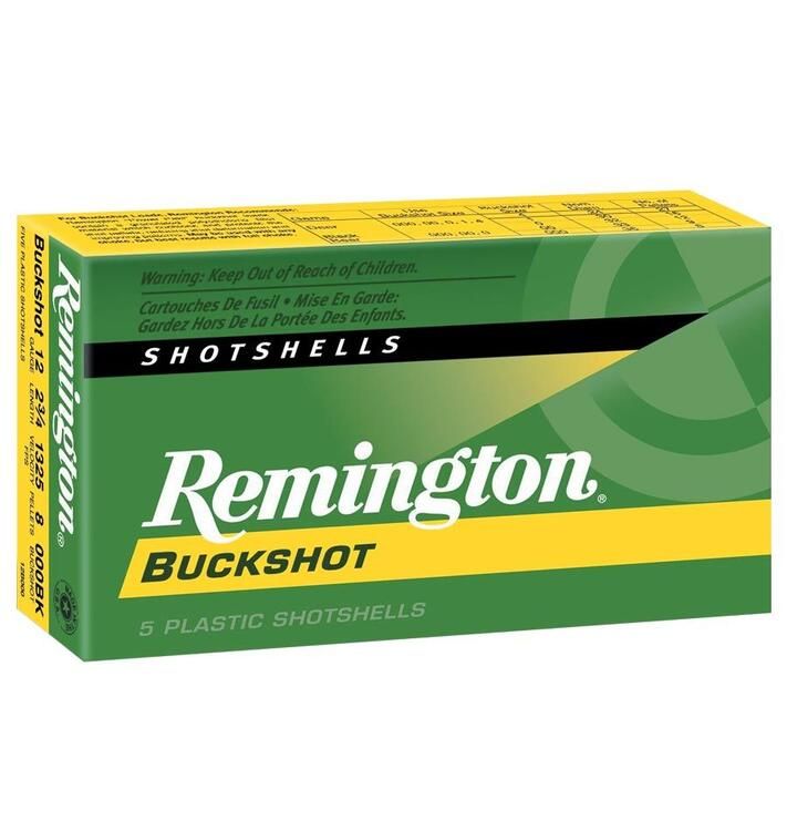 REMINGTON CATRTOUCHE EXPRESS BUCKSHOT 12GA,2&#39;&#39;3/4,1325FPS,QTY:5