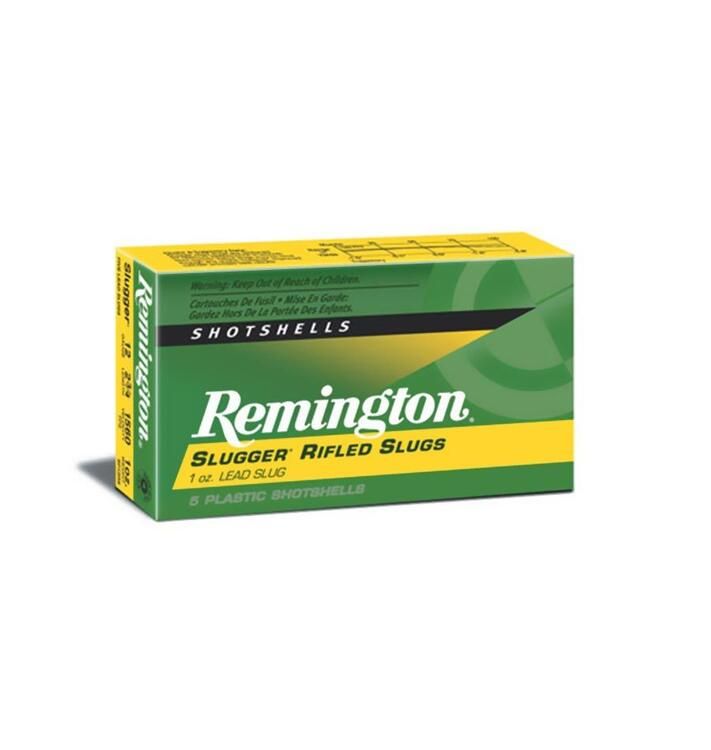 REMINGTON CARTOUCHES SLUGGER RIFLED SLUGS 12GA 3&#39;&#39; 1OZ RS QTY:5