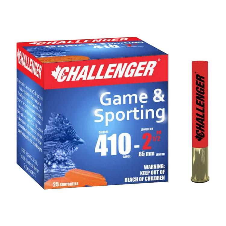 Challenger Game &amp; Sporting 410ga - 1/2oz - #6 - 2 1/2po - qty:25