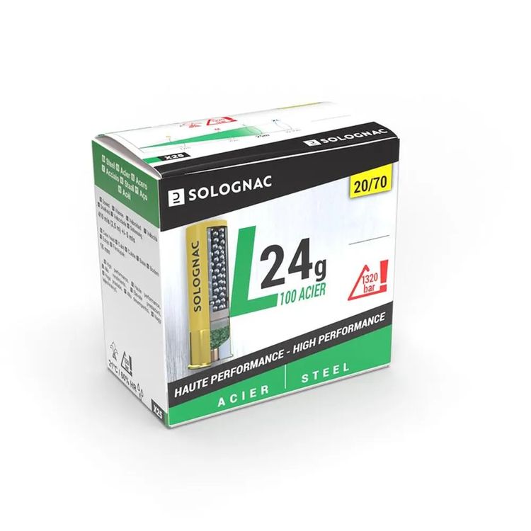 SOLOGNAC 20GA 2¾&#39;&#39; #4 L100 24GA STEEL 1400FPS
