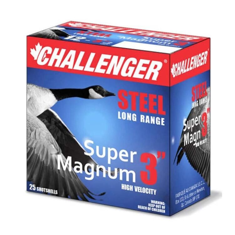 Challenger Cartouche 12 Ga. 3&quot; Super Magnum Steel 1 1/8oz. S3H1216SM 1 1/8oz. # 4 10x25