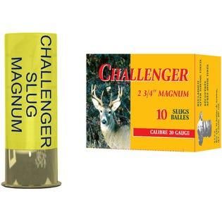 CHALLENGER SLUG MAGNUM 20GA - 2 3/4&#39;&#39; - 7/8OZ - QTY:10