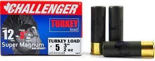 CHALLENGER TURKEY LOAD 3 12GA - 2OZ - #5 - 3&#39;&#39; - QTY:10