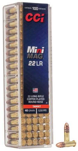 CCI TARGET MINI-MAG 22LR 40GR 1235/FPS QTY:100