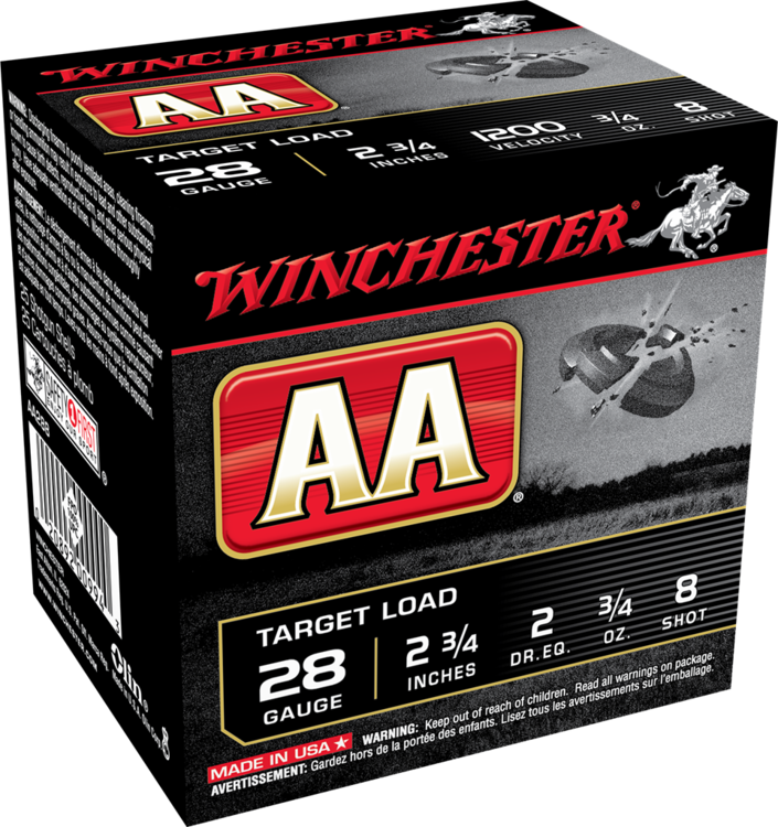 WINCHESTER CARTOUCHE AA CAL.28 2 3/4&#39;&#39; #8 TARGET LOAD