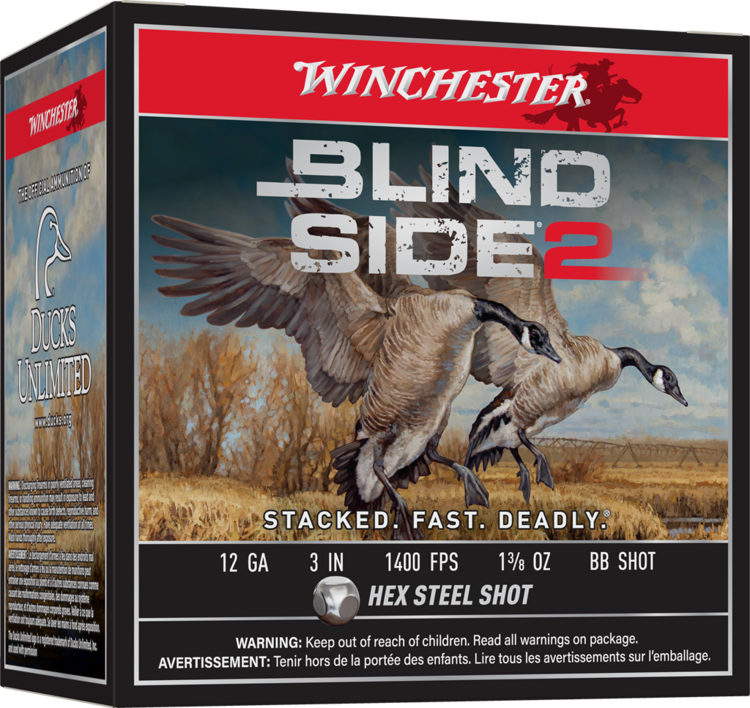 WINCHESTER BLIND SIDE 2  HIGH VEL .12 1 3/8OZ 1400 BB 3 &#39;&#39; (25)