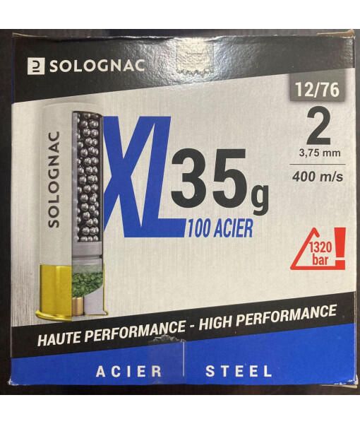 SOLOGNAC 12 GA 3&#39;&#39; #2 XL100 35G #2 STEEL 1400FPS