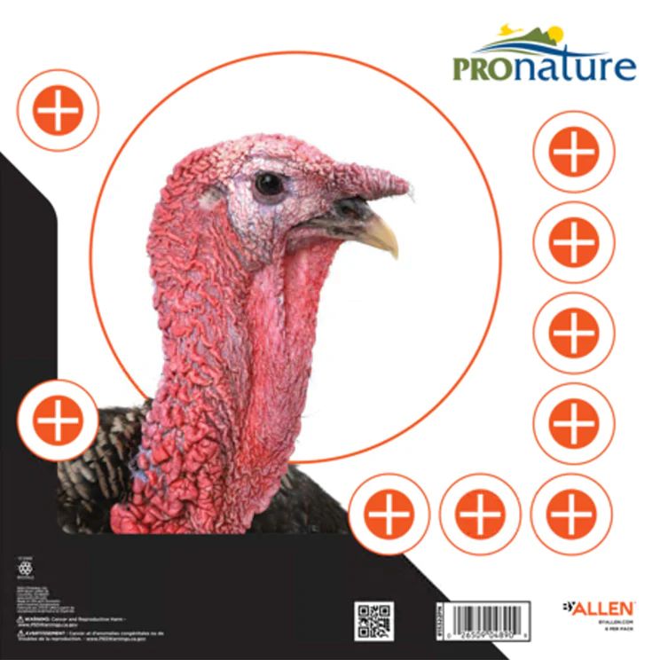 ALLEN CIBLES PRONATURE POUR LE DINDON SAUVAGE QTY:6