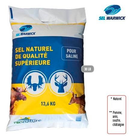 PRONATURE / SEL WARWICK SAC DE SEL POMME 30LB