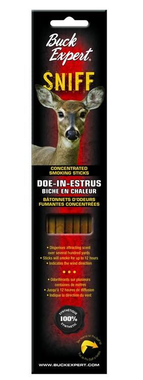 BUCK EXPERT ENCENS CHEVREUIL ODEUR D&#39;URINE BICHE EN CHALEUR 12UN. 12UN.