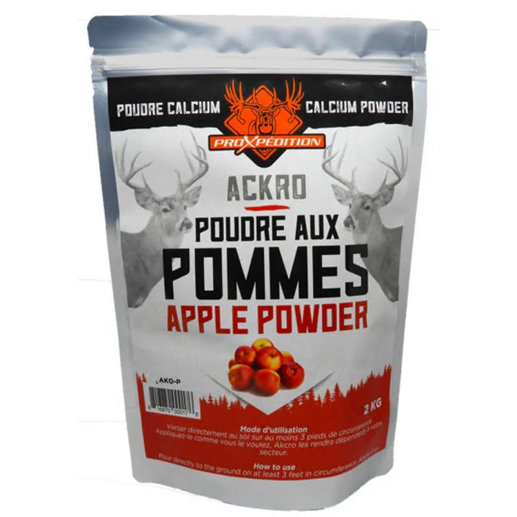 PROXPEDITION AKCROO POUDRE CALCIUM VITAMINÉ POMME (CHEVREUIL) 2KG