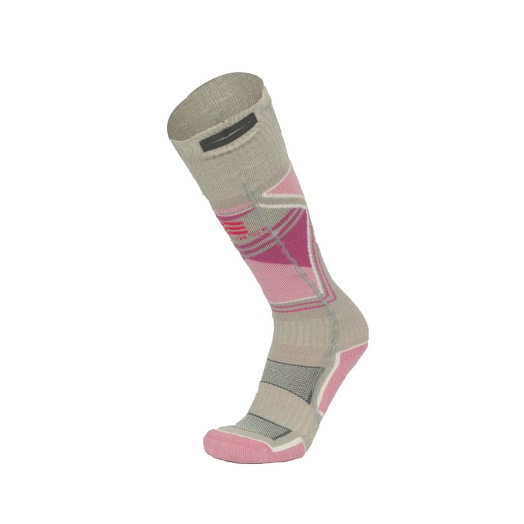 FIELDSHEER BAS CHAUFFANTS MERINOS &#39;PREMIUM 2.0&#39; GRIS/ROSE FEMME (S)