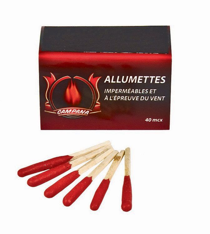 ALLUMETTES IMPERMÉABLES