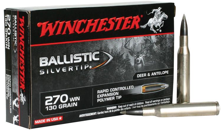 WINCHESTER BALLISTIC SILVERTIC 270 WIN 130GR (20)