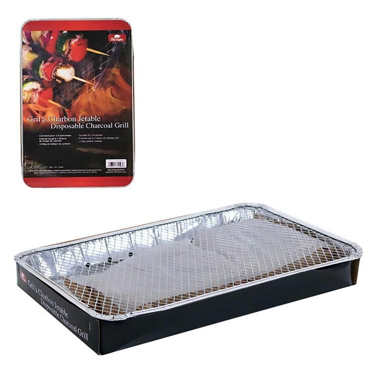 OLYMPIA GRILLE DE CHARBON JETABLE 1100G (5-6 PERS.)