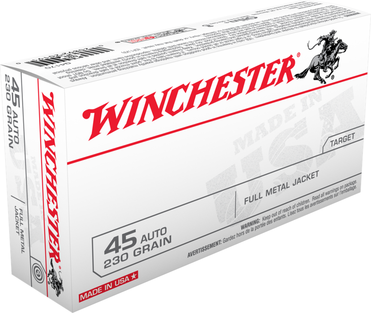 WINCHESTER MUNITION 45 AUTO 230GR FMJ (50)