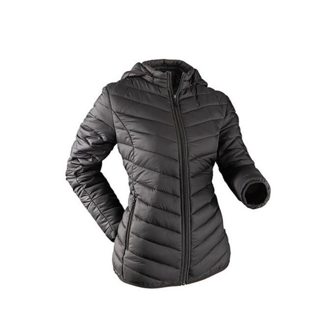 COLDFIELD MANTEAU FEMME ISOLÉ TRAVELEX AVEC CAPUCHON NOIR (XXL)