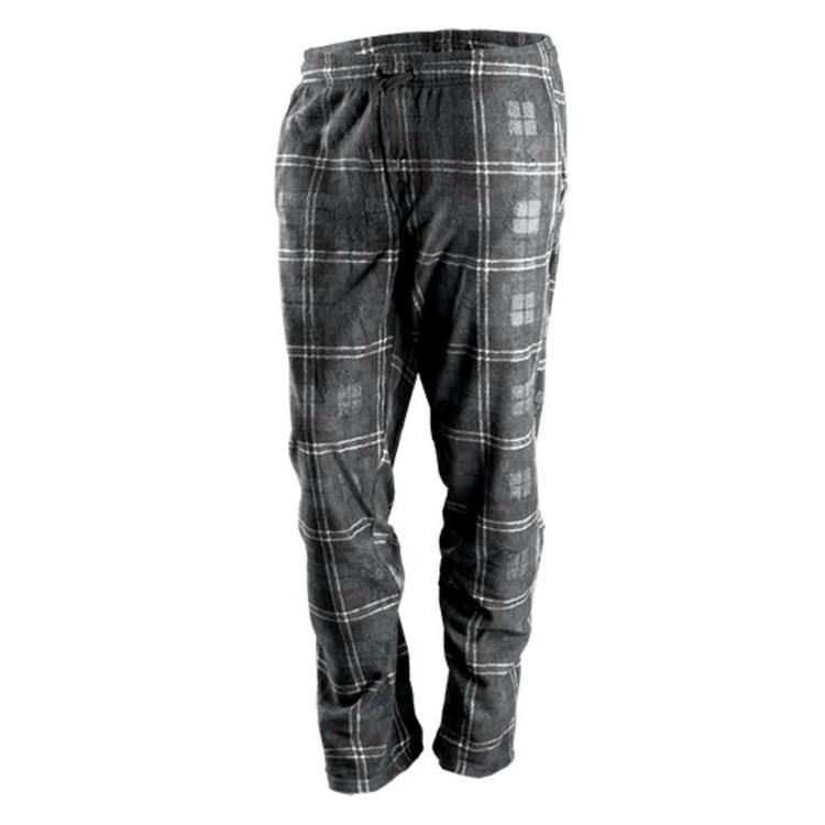 GKS PANTALON DE PYJAMA A CARREAUX &#39;WOOD CAMP&#39; NOIR (H) (XL)