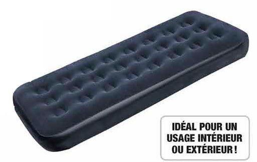 COMFORT GREEN MATELAS GONFLABLE FLOQUÉ/DOUBLE
