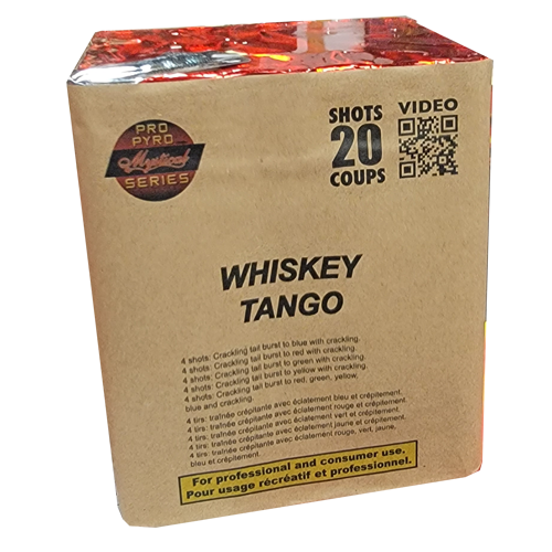 FIREWORKS FEUX D&#39;ARTIFICE WHISKEY TANGO 20 SHOTS