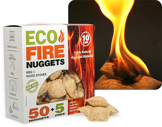 ECO FIRE NUGGETS BBQ NON TOXIC (55PC)