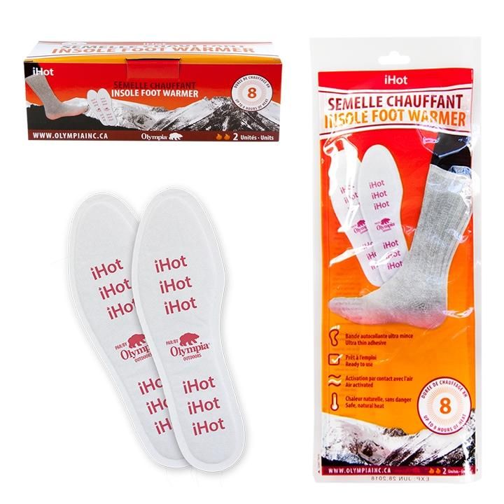 IHOT CHAUFFE-PIEDS 1XPAIRE DURÉE 6-8HEURES