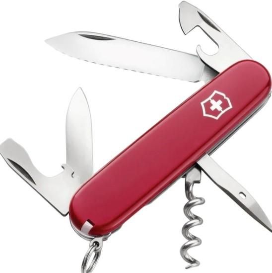 VICTORINOX COUTEAU SPARTAN ROUGE DENTELÉ 12 FONCTION