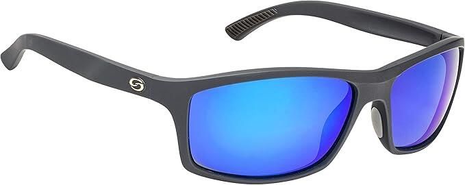 STRIKE KING LUNETTE POLARISÉ &#39;&#39;S11 BRAZOS&#39;&#39; - NOIR MAT/BLEU