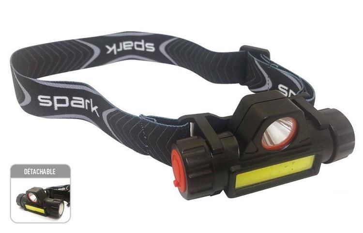 GENESIS LAMPE FRONTALE &#39;&#39;RAZOR&#39;&#39; RECHARGEABLE 400 LUMENS