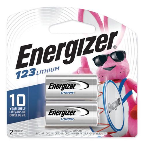 ENERGIZER 123 LITHIUM 3V QTY:2