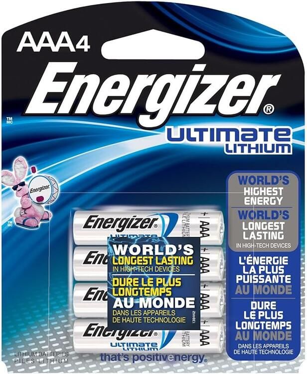 ENERGIZER BATTERIE ULTIMATE LITHIUM AA QTY:4