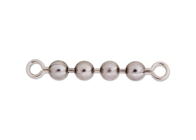 LUHR-JENSEN 4 BEAD CHAIN STAINLESS STEEL QTY:4