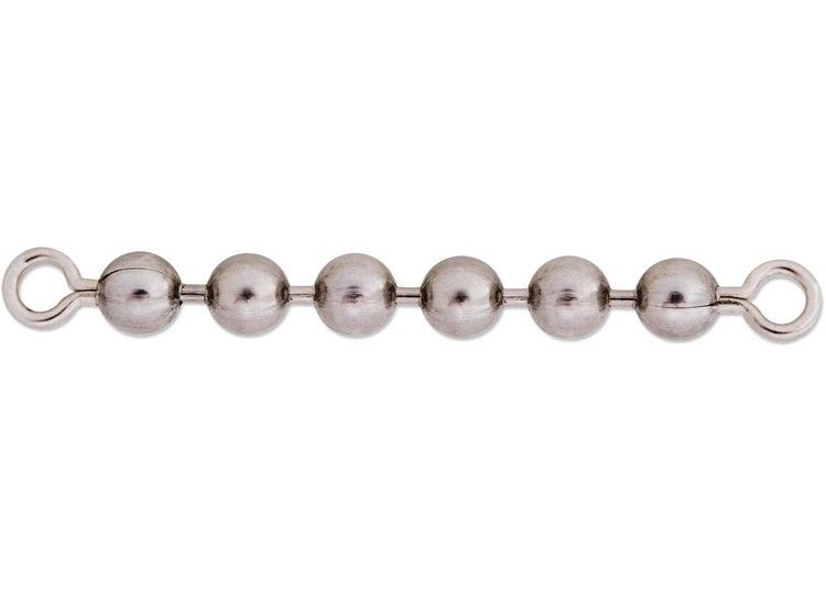 LUHR-JENSEN 6 BEAD CHAIN STAINLESS STEEL QTY:4