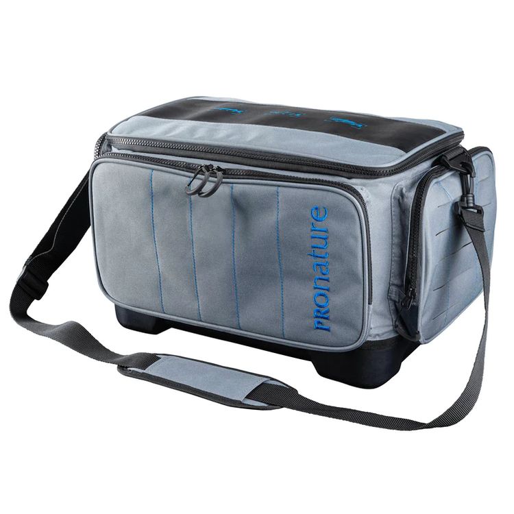 PRONATURE SAC DE PECHE GANKA AVEC FOND RIGIDE 3 PLATEAUX GRIS
