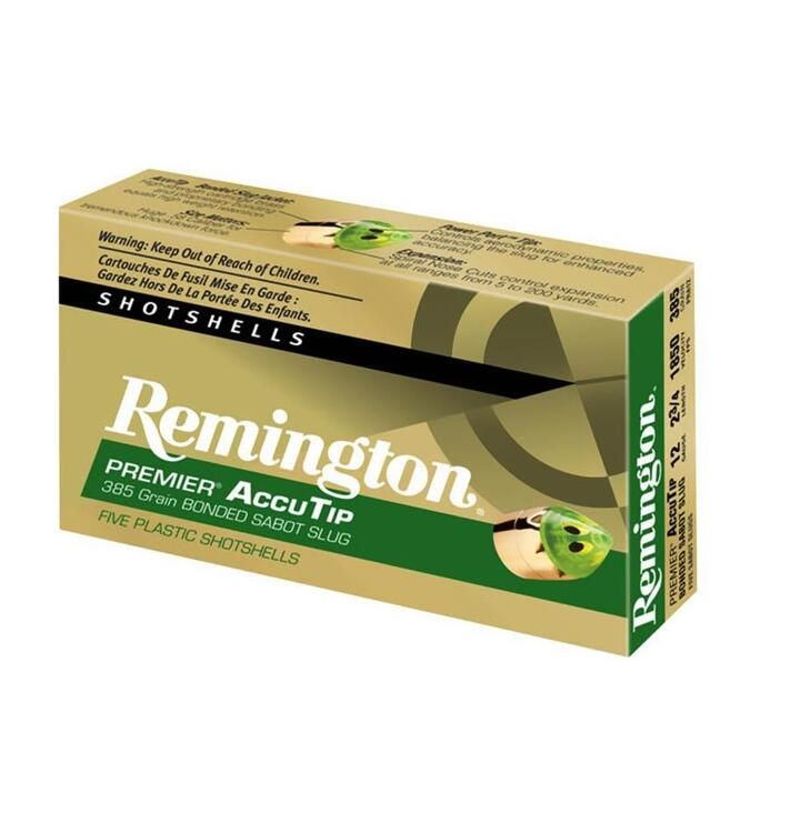 Remington Cartouche PREMIER® ACCUTIP BONDED SABOT SLUG 12 2-3/4 N/A1850fps 385oz PPT