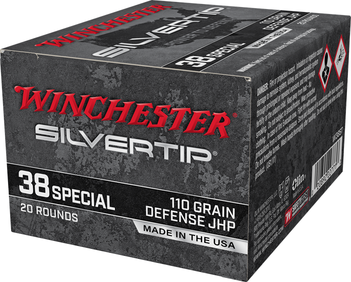 WINCHESTER SILVERTIP 38 SPÉCIAL DEFENSE JHP 110G