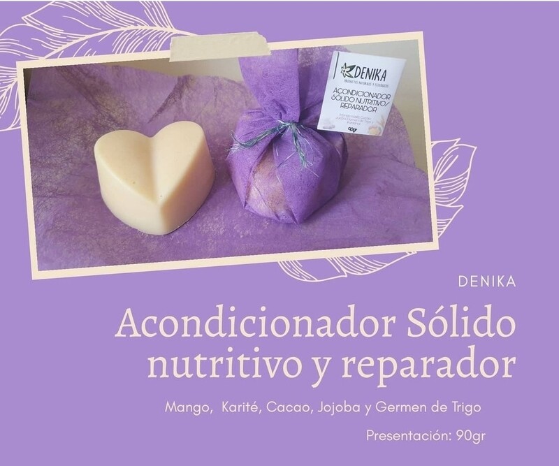 Acondicionador solido hidratante, Nutritivo y reparador