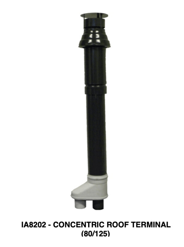 IA8202  80/125 Concentric Roof Terminal (XR10+ to XR60+)