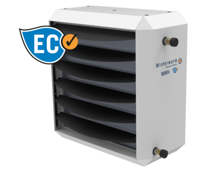 WWH 235 EC 28kW LPHW warm air heater with EC fan motor - Winterwarm