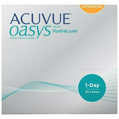 ACUVUE OASYS® 1-Day with HydraLuxe™ for Astigmatism 90 Pack