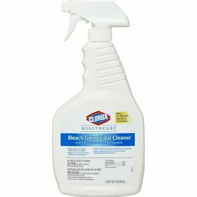 Surface Disinfectant Cleaner Clorox Healthcare® Bleach Germicidal Germicidal Liquid 22 oz. NonSterile Bottle Fruity Floral Bleach Scent CS/8