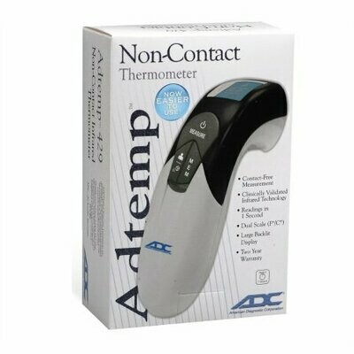 Non-Contact Skin Surface Thermometer Adtemp™ Infrared Skin Probe Handheld
THERMOMETER, INFRARED NON-CONTACT