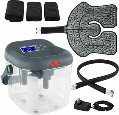 Vive Cold Therapy Machine - Large Ice Cryo Cuff - Flexible Cryotherapy Freeze Kit System Fits Knee, Shoulder, Ankle, Cervical, Back, Leg, Hip and ACL Vive Cold Therapy Machine - Large Ice Cryo Cuff - Flexible Cryotherapy Freeze Kit System Fits Knee, Shoulder, Ankle, Cervical, Back, Leg, Hip and ACL