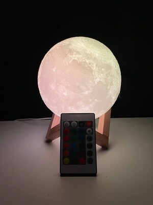 3D LED Moon Lamp 16 Colour Rechargeable Night Light -Two Sizes Available