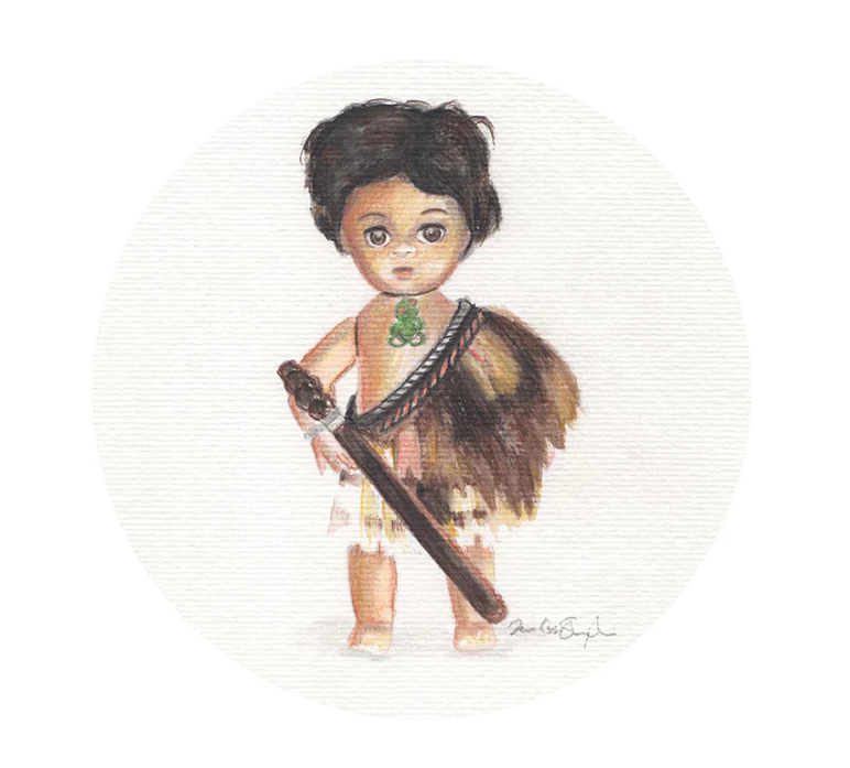 Maori Dolls Print