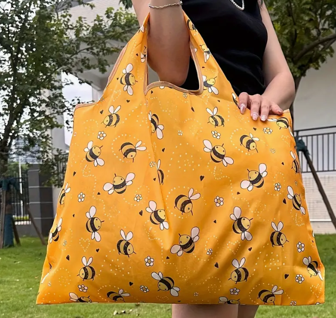 Foldable Bee Shopping Bag
