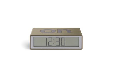 Alarm Clock - Flip Travel - Gold