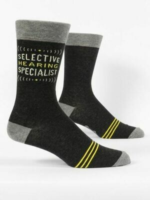 Men's Crew Sock - Selective Hearing