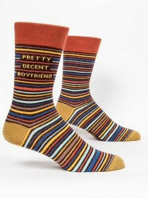 Men's Crew Sock - Pretty Decent Boyfriend
